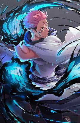 Poster Anime Jujutsu Kaisen Large Wall Poster, 36x24 Inches, Banner Media Fine Art Print