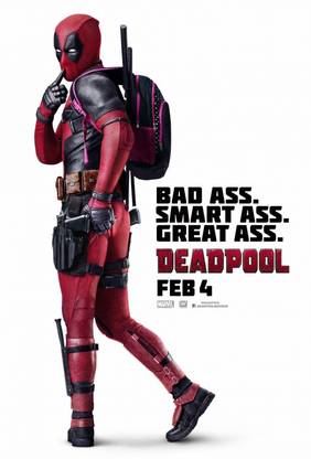 Movie Deadpool HD Wallpaper Background POSTER LARGE Print on 36x24 INCHES Fine Art Print