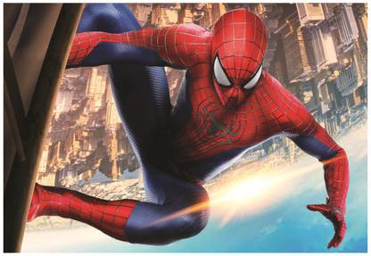 Spiderman On Building Super Hero Wall Poster A4 Size Photographic Paper