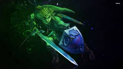 Poster Legend Of Zelda Large Poster sl-8407 (Large Print, 36x24 Inches, Banner Media, Multicolor) Fine Art Print