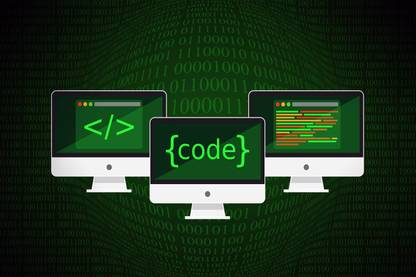 Coding Poster, Programming Poster, Computer Poster, Developer Poster, Coder, Computer Geek, Hacker, Hacking (12x18in) High-Quality Frameless Wall Poster for Home Decoration, Room Decoration, Youtube Studio Peel & Paste the Poster on Wall 300g Gloss Laminated Poster, Wallpaper for Youtube Background Photographic Paper