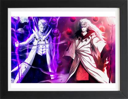 Obito x Madara Uchiha | Naruto Anime Framed posters | Anime Landscape Frames Paper Print