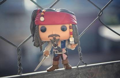 jack sparrow funko pop figure wallpaper Paper Print