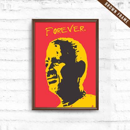 Ilayaraja Forever Poster Brown Frame Photographic Paper