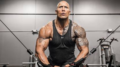 Dwayne Johnson Fitness 4K ON FINE ART PAPER HD QUALITY WALLPAPER POSTER Fine Art Print