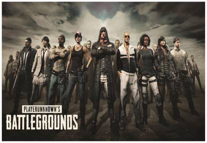 PlayerUnknown Battlegrounds Video Game Wall Poster A4 Size Photographic Paper