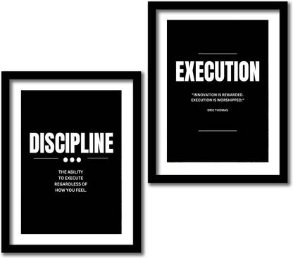 Discipline and Execution Paper Print