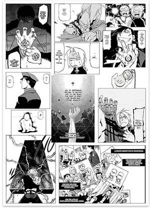 Fullmetal Alchemist Anime Wall Décor Manga Panel Paper Print