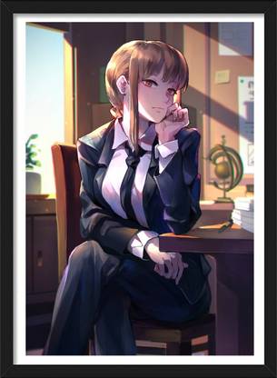 MAKIMA | Chainsaw Man Anime Framed Poster Paper Print