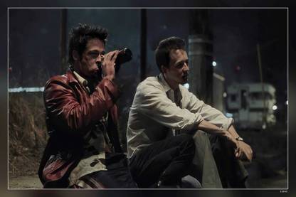 Movie Fight Club Brad Pitt Edward Norton Matte Finish Poster Paper Print