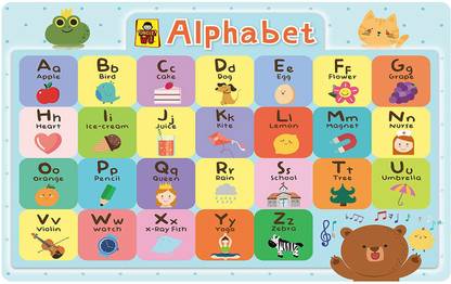 Alphabets Chart Poster with Gloss Lamination Paper Print