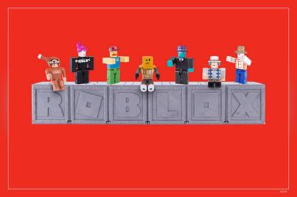 Roblox Characters In Red Background Games Video Game Matte Finish Poster Paper Print