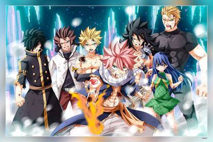 Anime Fairy Tail Erik Fairy Tail Gajeel Redfox Matte Finish Poster Paper Print
