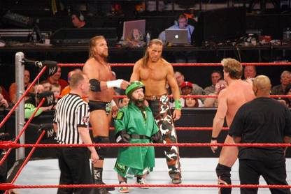 Triple H and Shawn Michaels in WWE poster on fine art paper 13x19 Paper Print