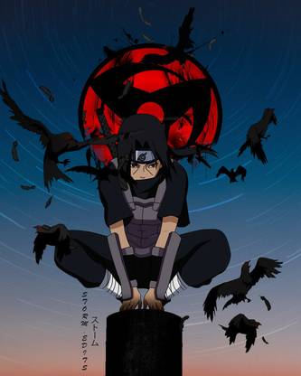 Itachi Uchiha Anime Character Hd Matte Finish Poster Paper Print