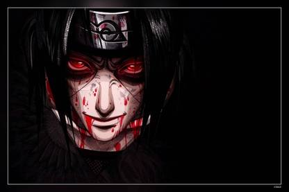 Itachi Uchiha Mangekyou Sharingan Matte Finish Poster Paper Print