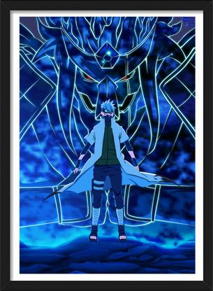 Kakashi Hatake | Naruto Shippuden x Uchihas' Susanoo | Naruto Frames & Posters Paper Print