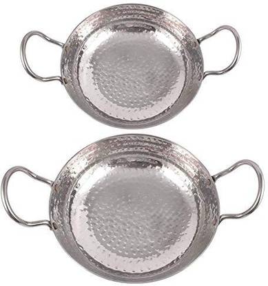 KITCHEN SHOPEE Kadhai 20 cm, 24 cm diameter 1.5 L, 2.5 L capacity