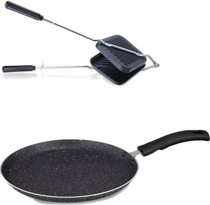 Masox Store High Temperature Resistant Dosa Tawa | Grill Sandwich Maker Hand Toaster K1 Tawa 27.5 cm diameter
