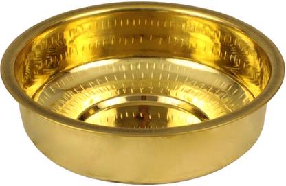 Spillbox Brass Cooking Utensil Patile | Tope | Cookware-Nombu Bowl small Pot 19 cm diameter 0.9 L capacity