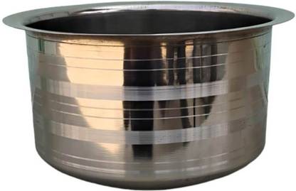 Lalit Stainless Steel Pateli/Tope Tope with Lid 2.5 L capacity 22.5 cm diameter