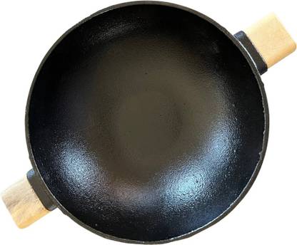 nutrion pre seasoned cast iron Kadhai 26 cm diameter 3.2 L capacity