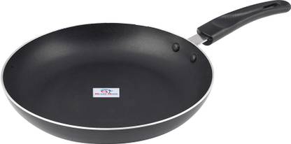 Heart Home Aluminium Non Stick Induction Base Frying Pan/Tapper Pan ,20 Cm (Black)-31_S_HHOME11738 Fry Pan 20 cm diameter 1 L capacity