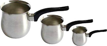 Dynore 3 Pcs Coffee Warmer Set Pot 11 cm diameter 0.25 L, 0.45 L, 0.85 L capacity