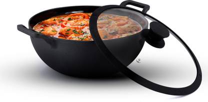AGARO Kadhai 26 cm diameter with Lid 4.3 L capacity