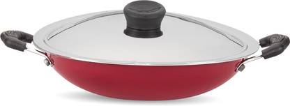 NAVRANG NONSTICK APPACHETTY/ APPAM PAN Appachatty with Lid 1 L capacity 23.5 cm diameter