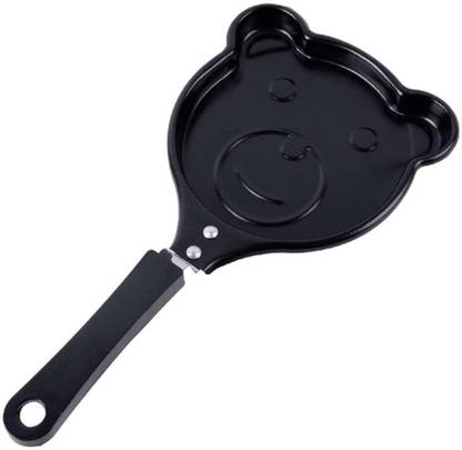 ShoppersHub PNQ Teflon Coated Non Stick Cartoon Cookware Funny Smily Face Shaped Frying Pancake Pan 14 cm diameter 0 L capacity