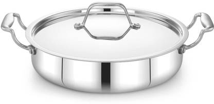 Maxima Triply Cookware Mini Sauce Pot | Compact Size | Versatile Use | Mini Sauce Pot 26 cm diameter 3.1 L capacity with Lid