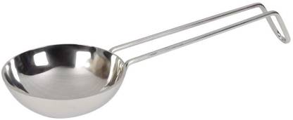 Relatable Stainless Steel Tadka Pan Frying Dal Naturally Non Stick Long Lasting 350 Ml Tadka Pan 12 cm diameter with Lid 0.35 L capacity