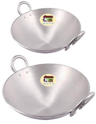 KITCHEN SHOPEE Kadhai 28 cm, 31 cm diameter 3.75 L, 4.5 L capacity