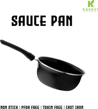 Kashvi Best Kitchen Cookware Gift Tadka Pan 16 cm diameter 2 L capacity