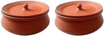 hc the crafts CLAY CURD POT Handi 700 L with Lid