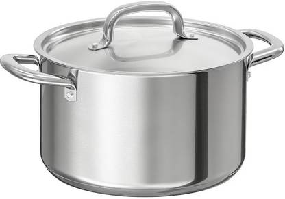 IKEA Stainless Steel Pot 22 cm diameter 5 L capacity with Lid