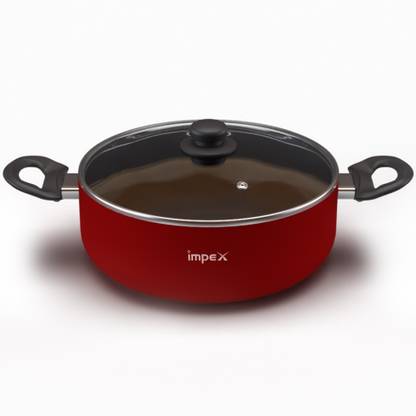 IMPEX ISP 3213 Biryani pot Nonstick Induction Bottom Pot 32 cm diameter 10 L capacity with Lid