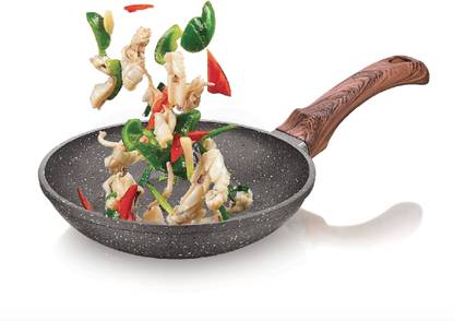 ECHT Die Cast Aluminum Frying Pan,, idle to sauté vegies, fry Omelette Fry Pan 24 cm diameter 1.8 L capacity