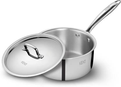 KENT Triply Sauce Pan 16 cm diameter with Lid 1.5 L capacity