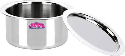 Aristo Triply Induction Friendly Tope Cooking Pot With Steel Lid, 18.5 cm, 2 Litre Pot 18.5 cm diameter 2 L capacity with Lid