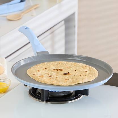 BOROSIL 28cm Flat Tawa, Gas Stove & Induction Compatible, Dishwasher Safe Tawa 28 cm diameter