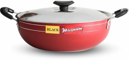 Black Magnum Pro IBKDNL-2 Kadhai 23.5 cm diameter with Lid 2 L capacity