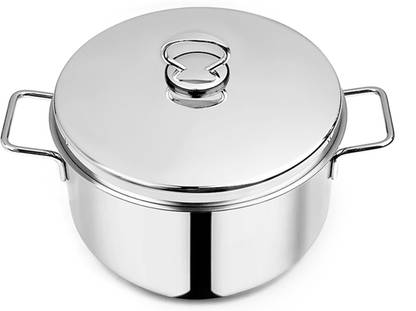 Pradeep Pradeep Champion Stainless Cookpot (SANO) with SS lid, 28 CM, 9.1 Ltr Pot 28 cm diameter 9.1 L capacity with Lid