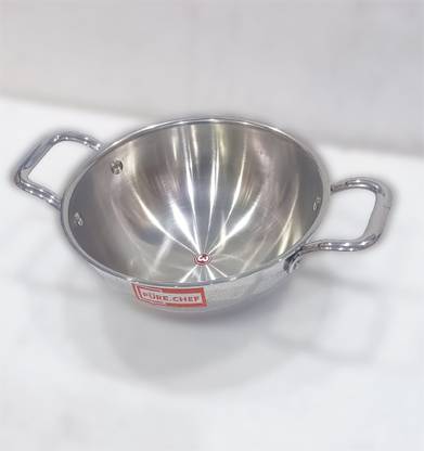 KADAI Pure chef Triply Kadhai Kadhai 28 cm diameter 2 L capacity