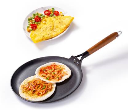 WONDERCHEF Pre-Seasoned Ferro Light Dosa Tawa 28 cm diameter