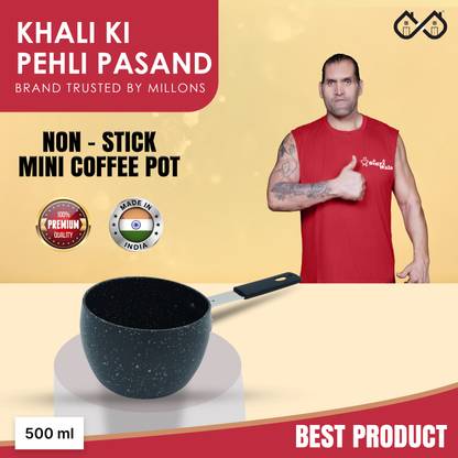 SigriWala Mini Coffee Pot Non-Stick Pot 10 cm diameter 0.5 L capacity with Lid
