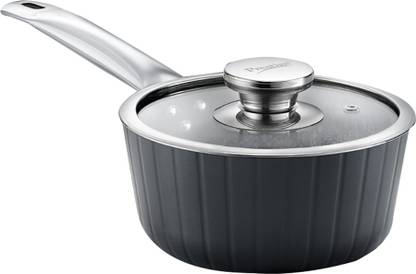 Prestige Durastone 6 Layer Non-Stick Tea Pan or Sauce Pan 16 cm diameter with Lid 1.2 L capacity