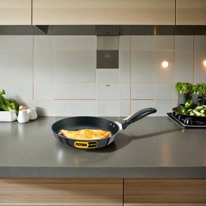 Hawkins Futura 20cm Frying Pan, Black (INF20) Fry Pan 20 cm diameter 1 L capacity