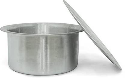 B Tech Bartanwala Aluminium Heavy Biryani Pot with Lid|Multipurpose Cooking Vessel Pot 15 cm diameter 15.5 L capacity
